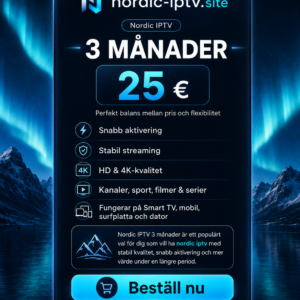 Nordic IPTV 3 månader