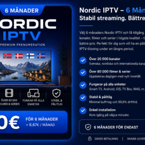 Nordic IPTV 6 månader